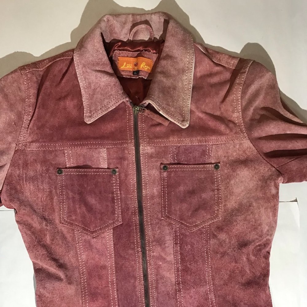 Lili Rose Heavy Suede Jacket Size L